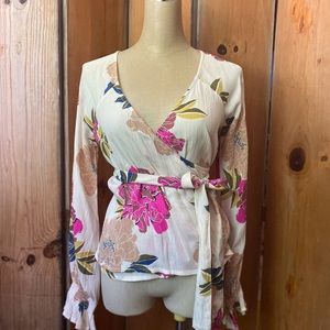Billabong wrap blouse